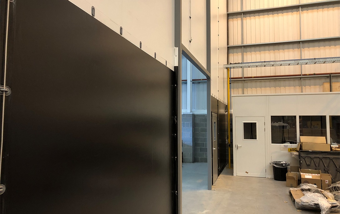 Flexiwall enclosure to create a separate work space
