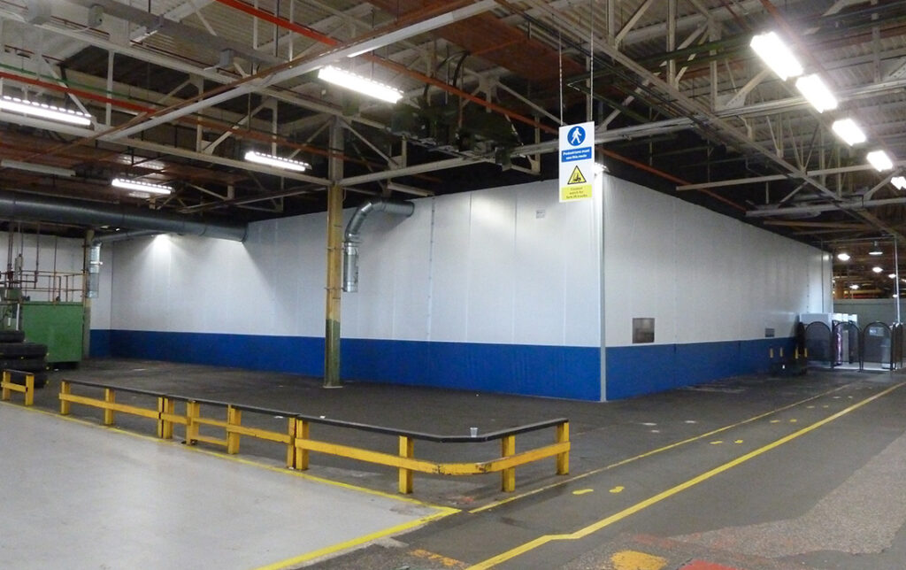 Project – Getrag Ford Transmissions divide manufacturing plant with Flexiwall