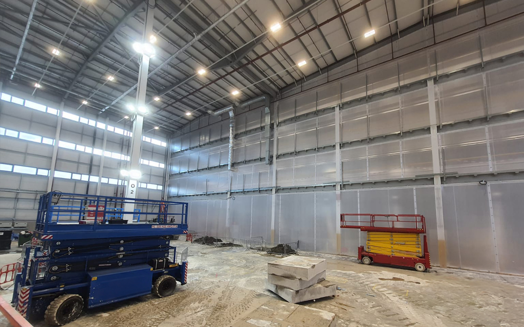 Flexscreen construction dust screen